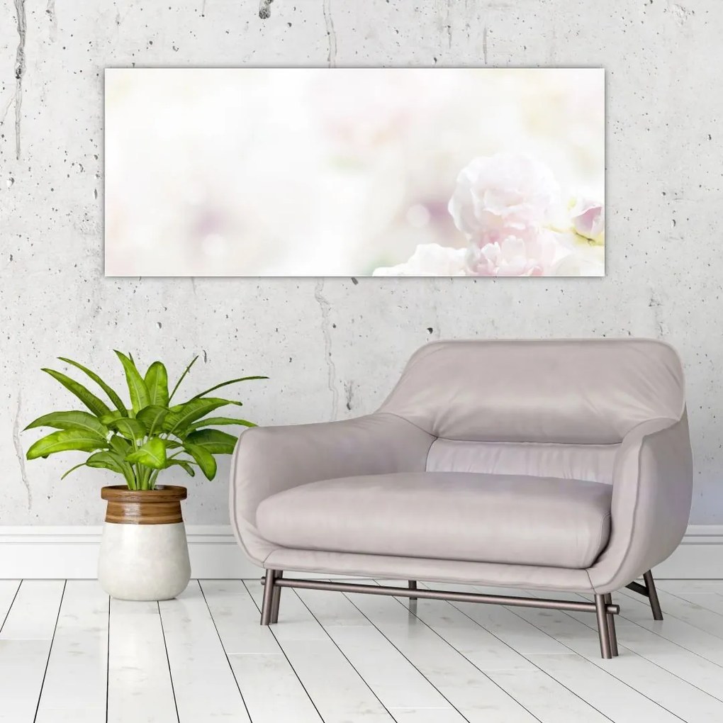 Tablou cu flori fragede (120x50 cm)