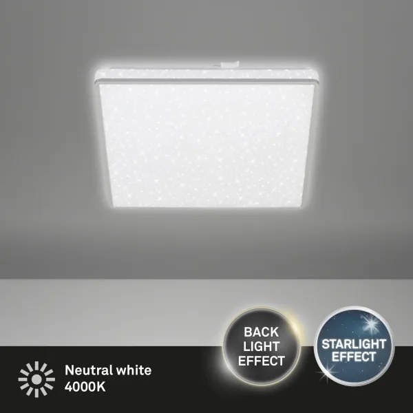 Plafonieră LED LINO LED/15W/230V crom mat Briloner 3748-414