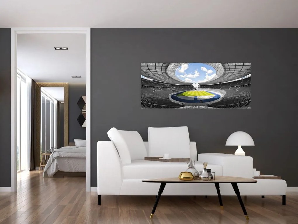 Tablou - stadionul de fodbal (120x50 cm)