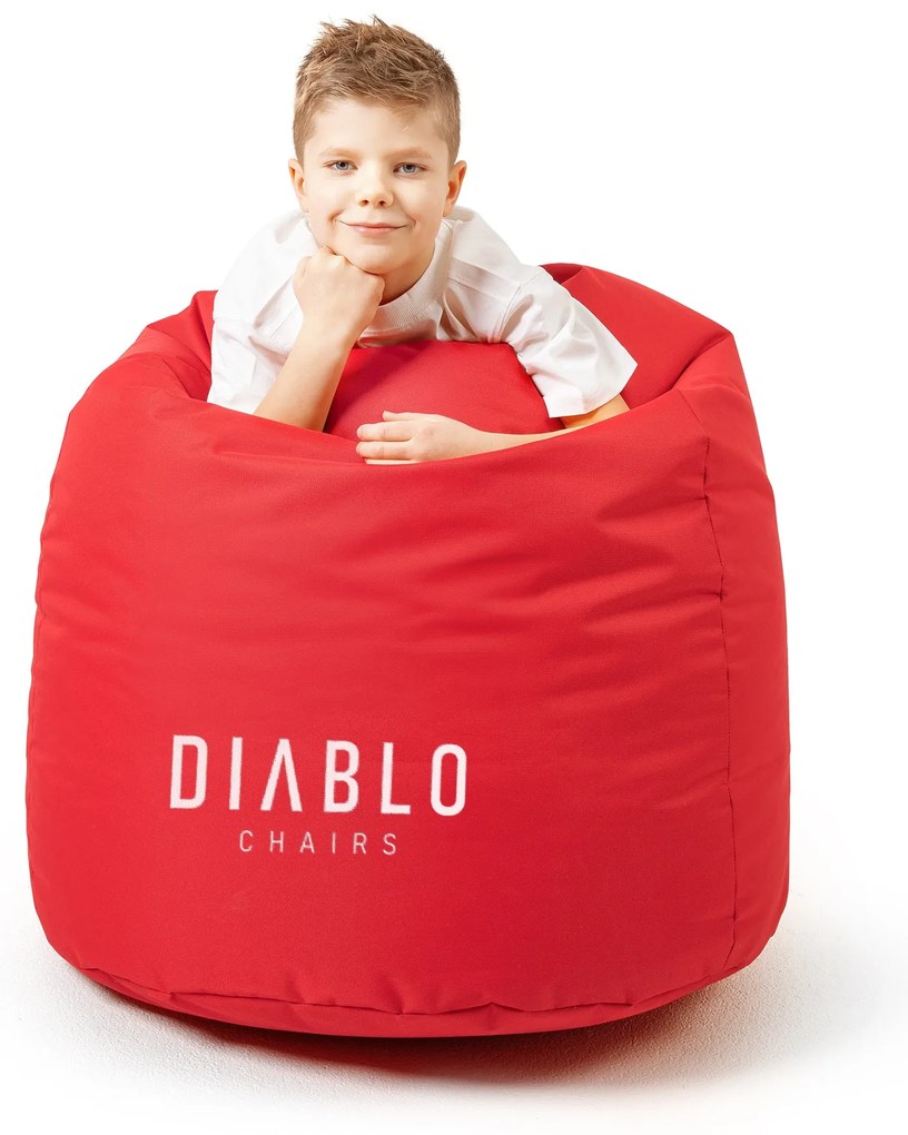 Fotoliul tip puf Diablo Chairs pentru copii: Roșu