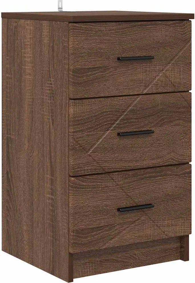 vidaXL Dulap de noapte Stejar brun 38 x 38 x 66 cm Lemn compozit