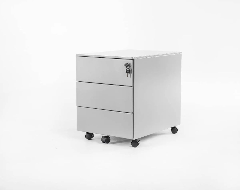 Rollbox metalic cu 3 sertare + organizator cadou - Gri