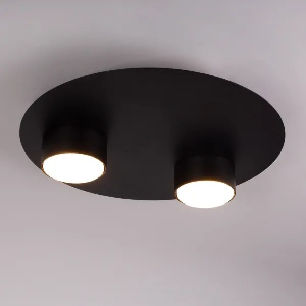 Plafonieră STAR 2xGX53/12W/230V negru