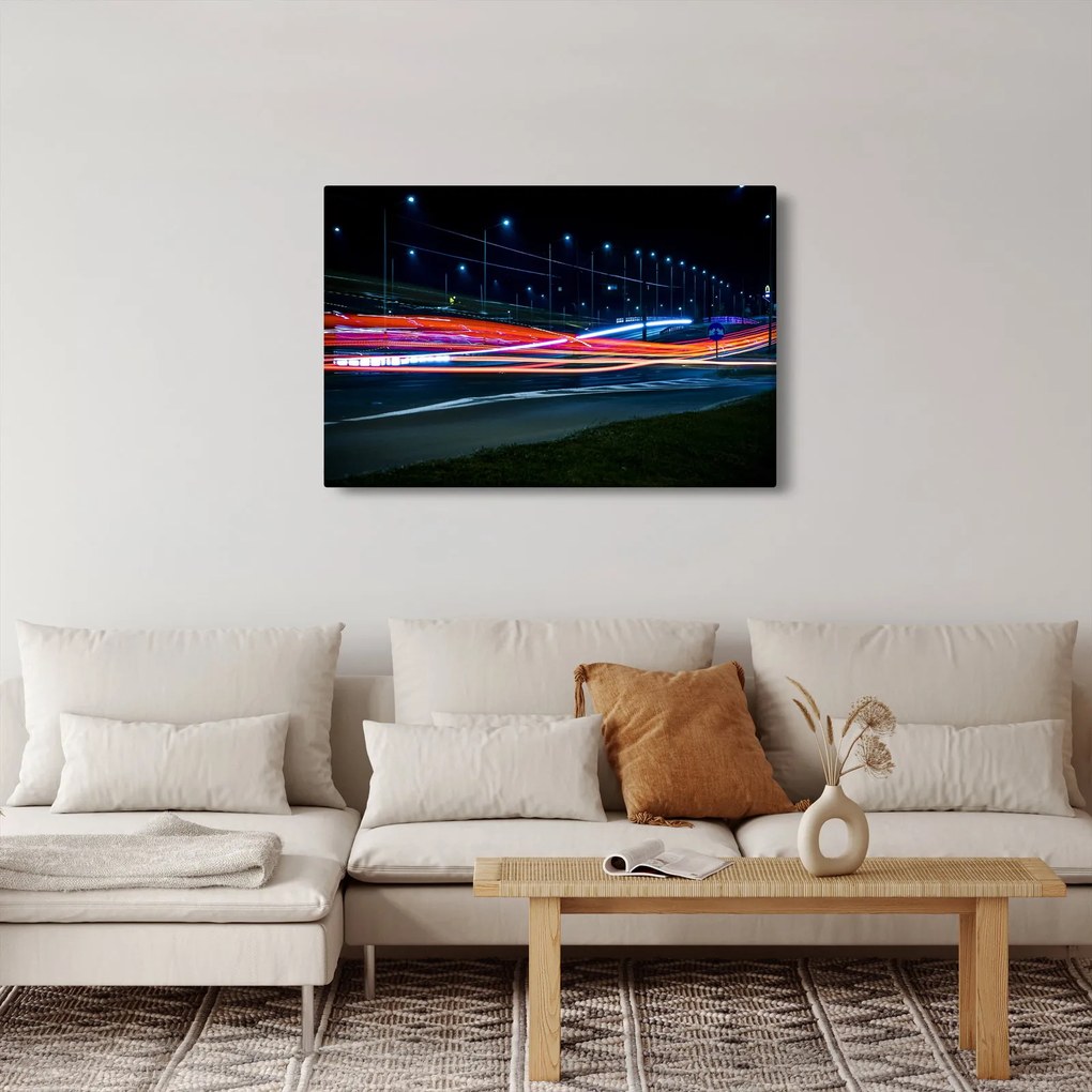 Tabloul orașului nocturn (90x60 cm)
