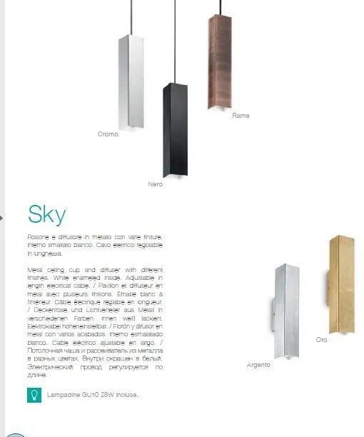 Aplica moderna cu lumina ambientala, UP/DOWN SKY AP2 BIANCO 126883