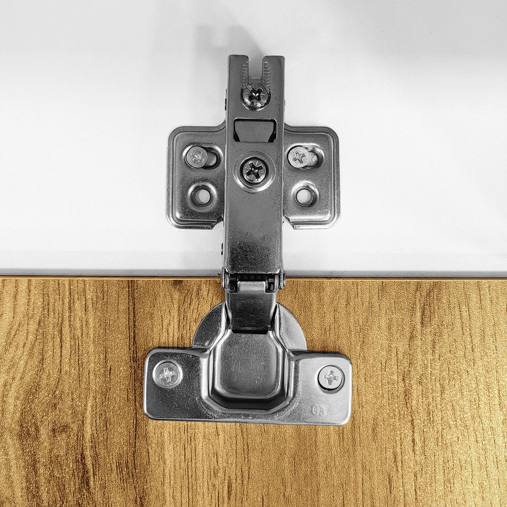 Comodă TV cu lungime reglabilă, design modular 2-piese, 130-220L x 30P x 63,4Î cm, Culoare naturală