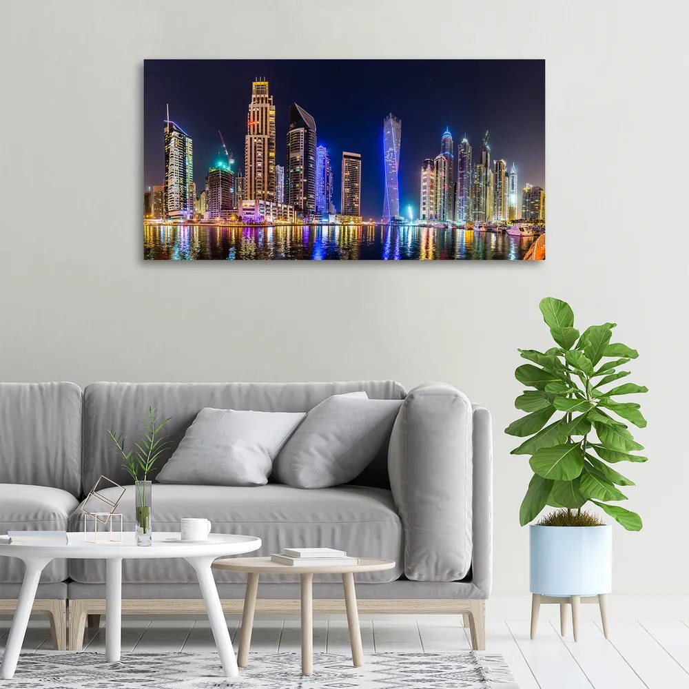 Tablou pe pânză Dubai timp de noapte