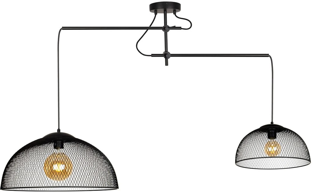 MaxLight Concept lampă suspendată 2x60 W negru P0455