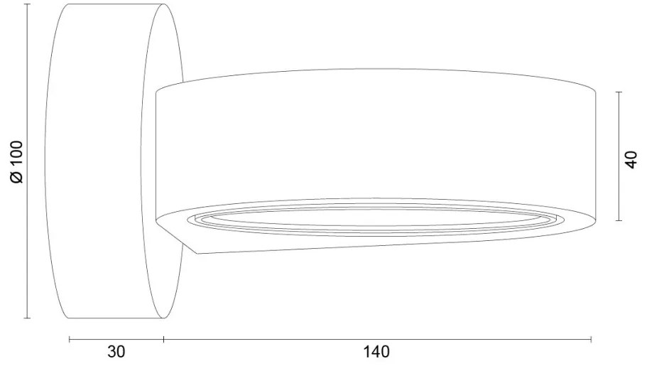 Aplica cu spot directionabil LOTUS 8902 teracota
