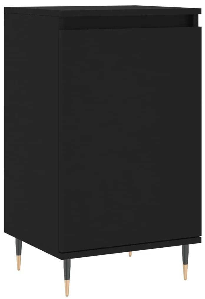 831038 vidaXL Dulap, negru, 40x35x70 cm, lemn prelucrat