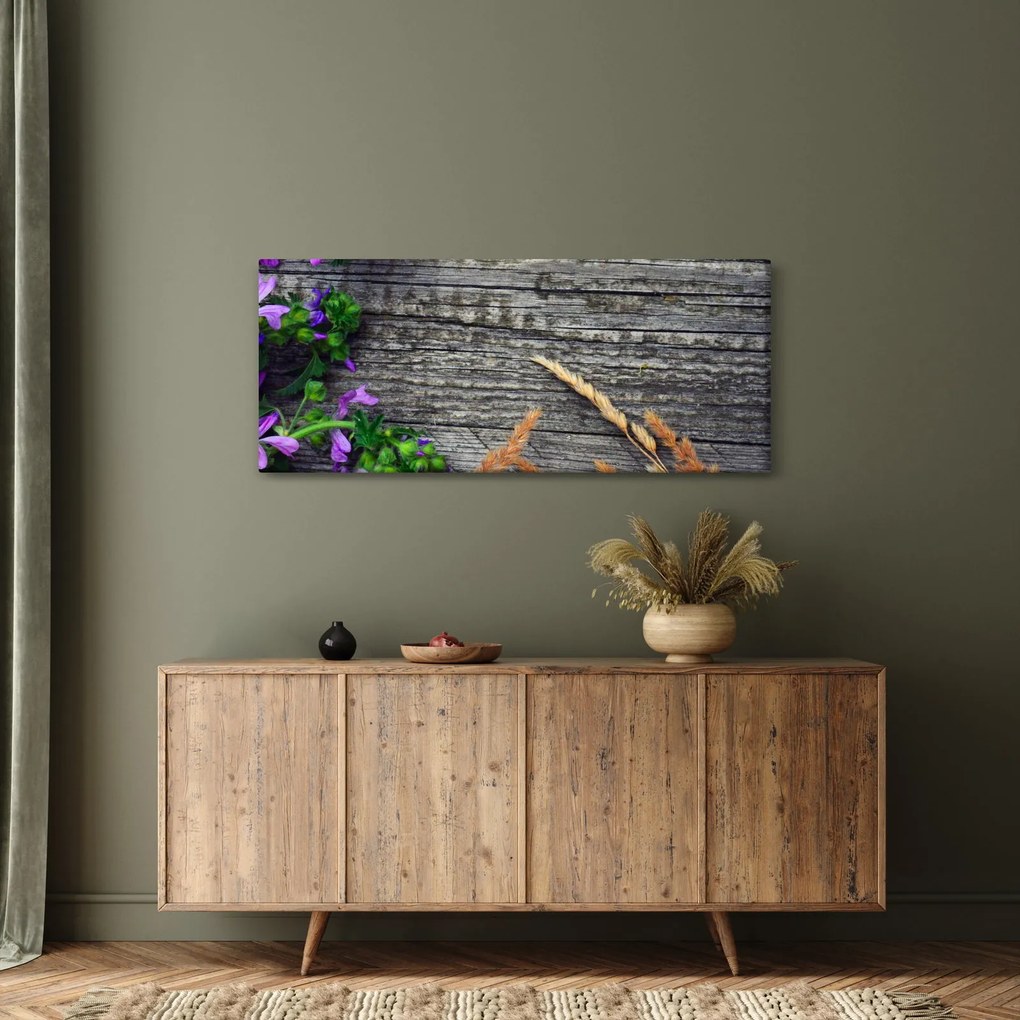 Tablou - flori de câmp (120x50 cm)