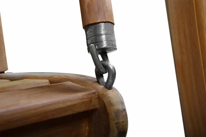 HOLYWOOD DIVERO Balansoar de grădină din lemn - lemn de tec