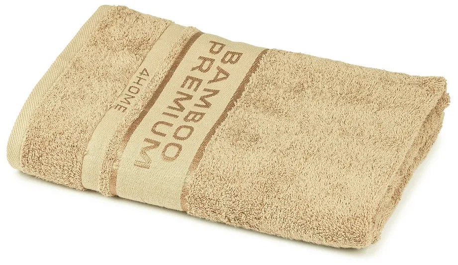 Prosop de corp 4Home Bamboo Premium maro deschis, , 70 x 140 cm