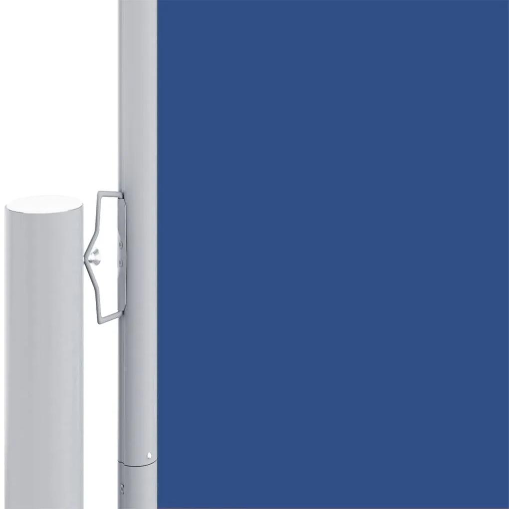 Copertina laterala retractabila, albastru, 160x1000 cm Albastru, 160 x 1000 cm