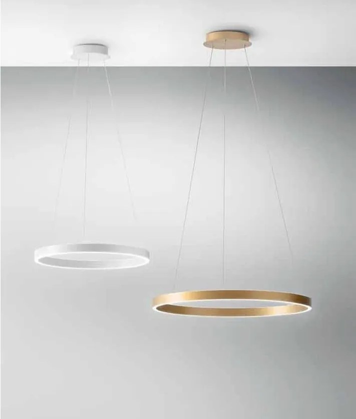 Lustra LED circulara diametru 60cm CRISEIDE, alb, negru sau auriu