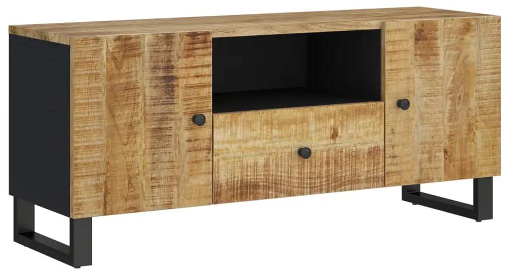 351958 vidaXL Dulap TV 105x33,5x46 cm, lemn masiv de mango și lemn prelucrat