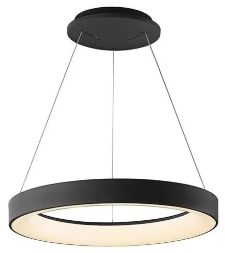 Lustra LED inteligenta design circular NISEKO II Black 38cm