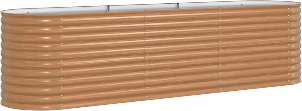 vidaXL Pat ridicat Maro 320 x 80 x 81 cm Oțel