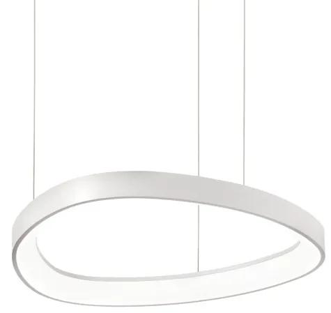 Lustra LED suspendata design circular GEMINI SP D042 BIANCO