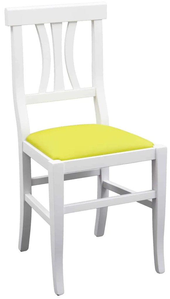 SCAUN LEMN TAPITAT - LIME