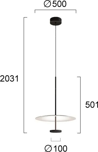Lustră LED suspendată pe cablu ROSS LED/13W/230V negru/alb