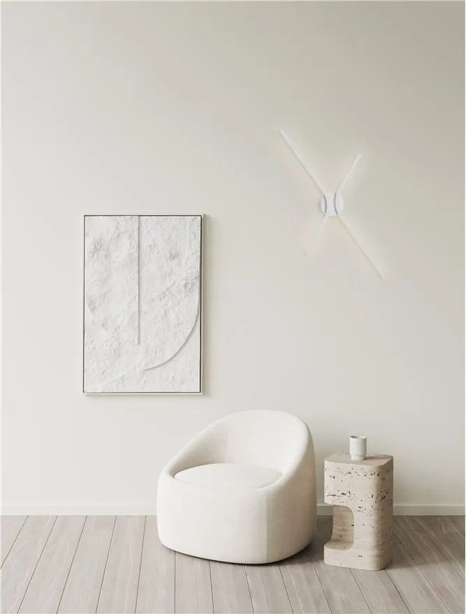 Aplica de perete LED CCT design modern AKRO alb