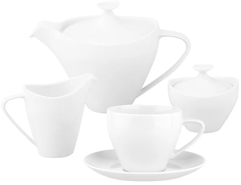 Set de cafea cu 21 de piese MariaPaula ModernaWhite