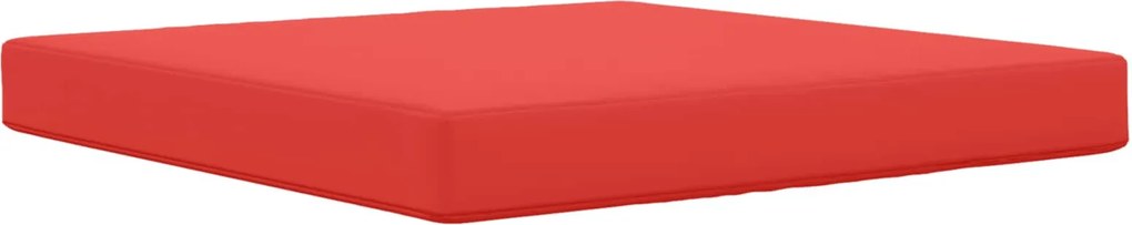 vidaXL Perna pentru canapea de exterior Roșu 80 x 80 x 8 cm Poliester