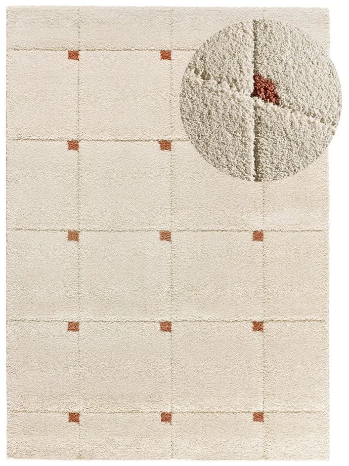 Covor cărămiziu-crem 160x230 cm Brenda – Universal