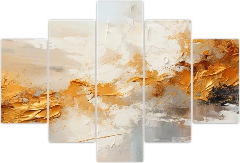 Tablou - Textura aurie (150x105 cm)