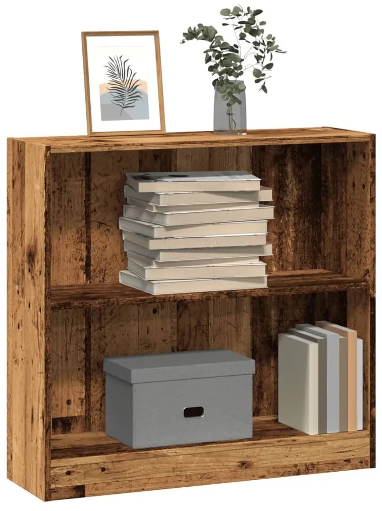vidaXL Bibliotecă, lemn vechi, 80x24x76 cm, lemn prelucrat