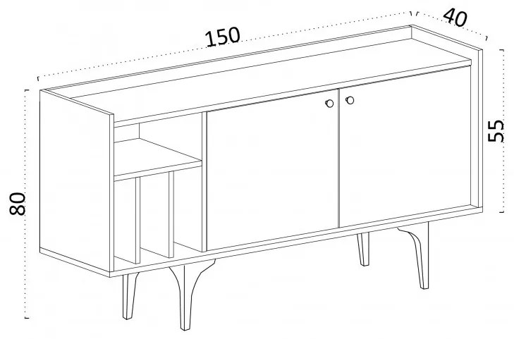 Consola Canopus Sapphire Oak