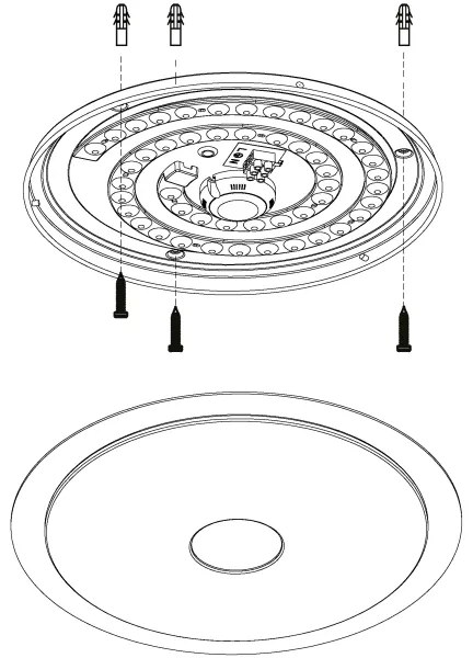 Eglo 98323 - Plafonier LED LANCIANO 24W/230V dimabil cu telecomandă