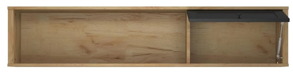 Dulap de perete Bruselas (stejar craft auriu + negru) . 1116785