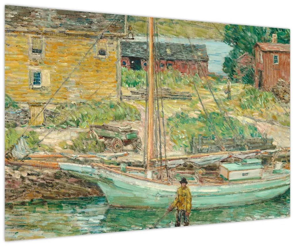 Tablou - Childe Hassam, Oyster Sloop, Cos Cob, reproducere (90x60 cm)