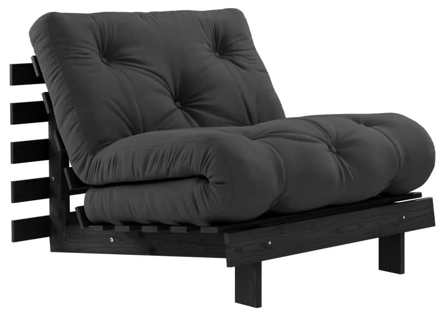 Fotoliu gri închis Roots Black Night – Karup Design