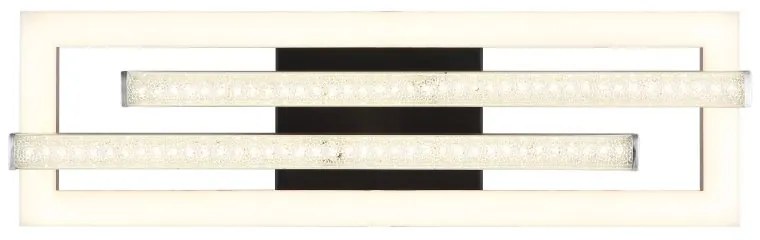 Plafoniera LED design HIGHWAY negru/nickel