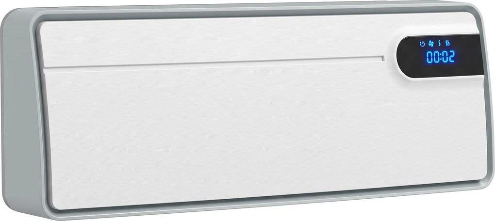 HOMCOM Aerotermă de perete ceramică 2000W cu telecomandă și WiFi, alb | Aosom Romania