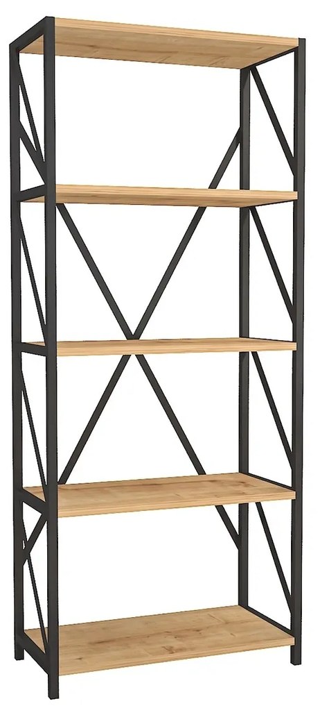 Biblioteca RF.004.004.126, Gauge Concept, 64x30x150 cm, PAL, stejar