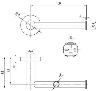 Villeroy & Boch TVA15101400061 - Suport pentru hârtie igienică ELEMENTS, crom lucios