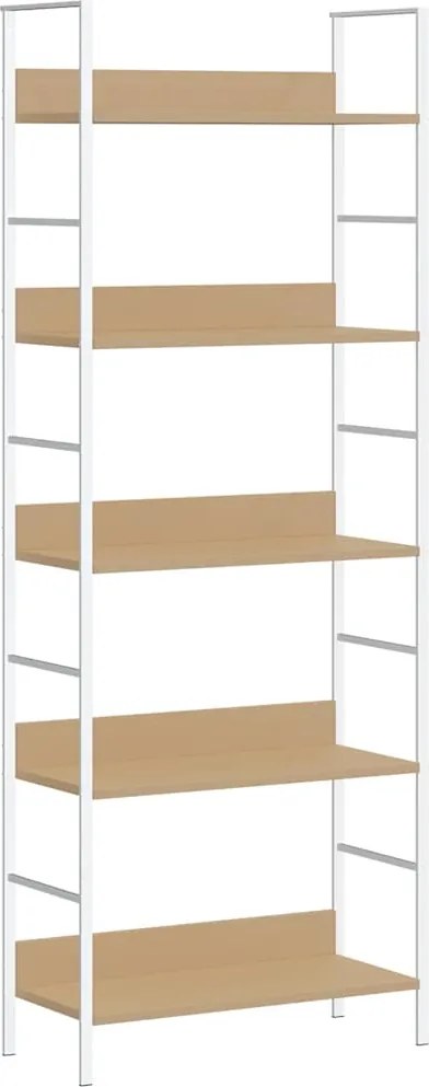 vidaXL Etajeră cărți 5 rafturi, stejar, 60x27,6x158,5cm lemn prelucrat