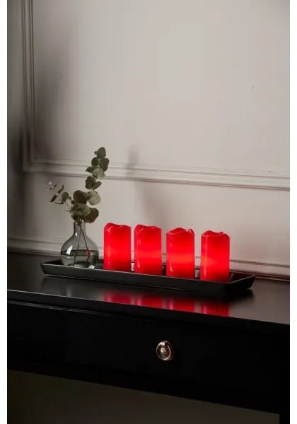 SET 4x decorațiune LED de Crăciun Eglo 410076 ADVENT 1xLED/0,18W/2xCR2032 + telecomandă