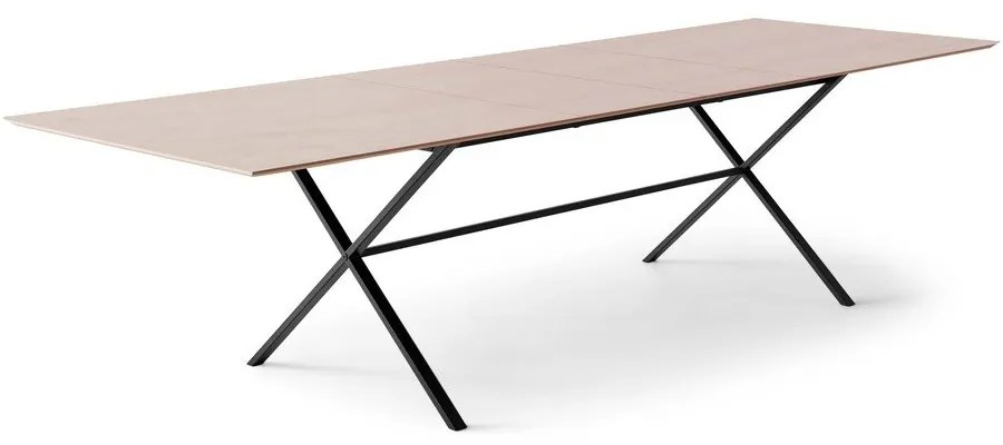 Masă de dining în culoare naturală extensibilă cu blat cu aspect de lemn de stejar 100x210 cm Meza – Hammel Furniture