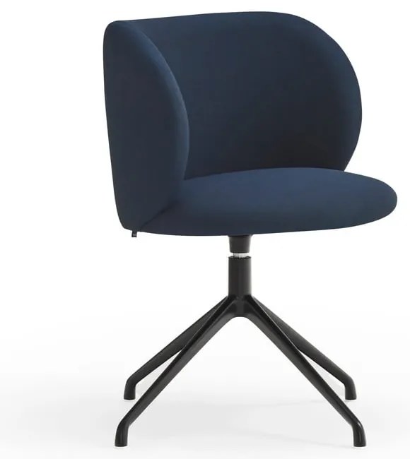 Scaun de sufragerie albastru închis tapițat Mogi – Teulat