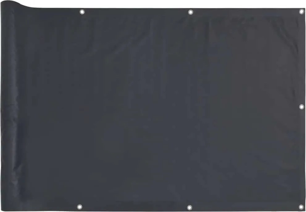 vidaXL Paravan de balcon, antracit, 400x120 cm, PVC