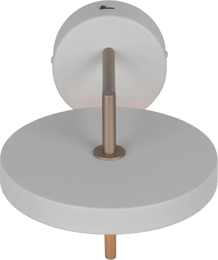 Aplică de perete fildeș LED cu structură flexibilă/cu intensitate reglabilă ø 20 cm Keaton – Trio