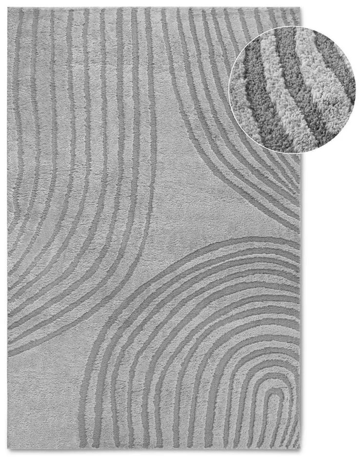 Covor gri 160x235 cm Pigment Light Grey – Elle Decoration