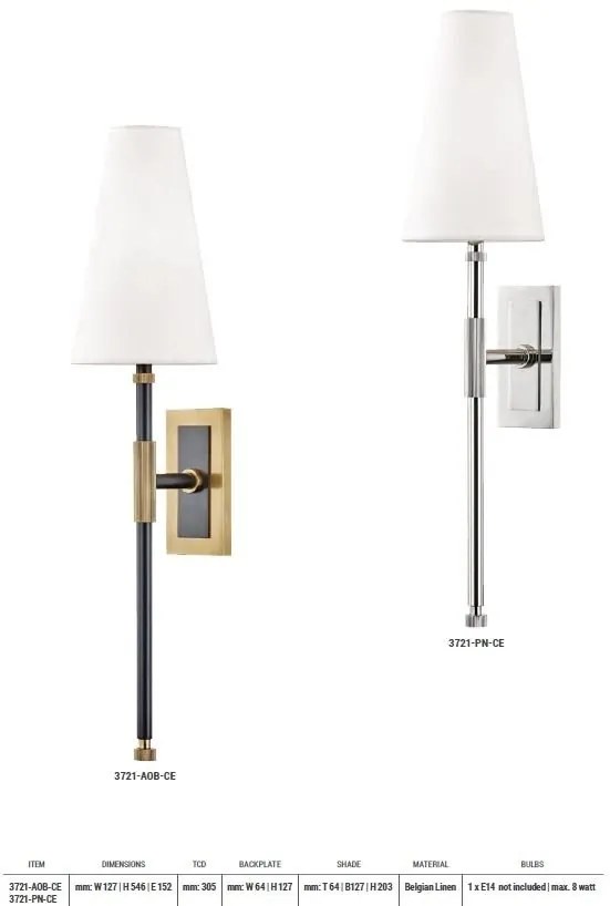 Aplica de perete design clasic BOWERY bronz antichizat