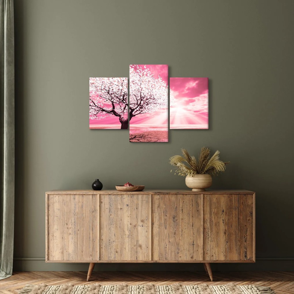 Tabloul cu pomul roz (90x60 cm)