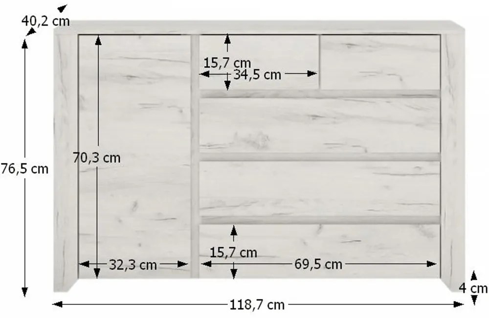 Comodă Adamus Typ 41 1D5S. 788464